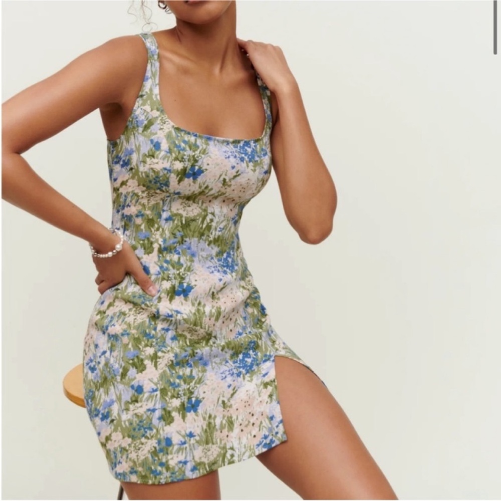 Reformation Noha Mini Dress Hillside